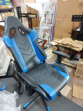 Load image into Gallery viewer, Naz Pro Ergonomic Faux Leather Gaming Chair - Blue/Black

Model Number: Pro Blue
