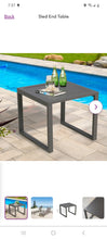 Load image into Gallery viewer, Lioni aluminum slat side table&amp;end table
